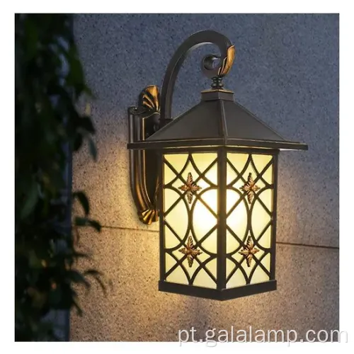 Luz de parede led e elegante europeia ao ar livre